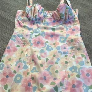 Be Mine Floral Mini Dress by Princess Polly